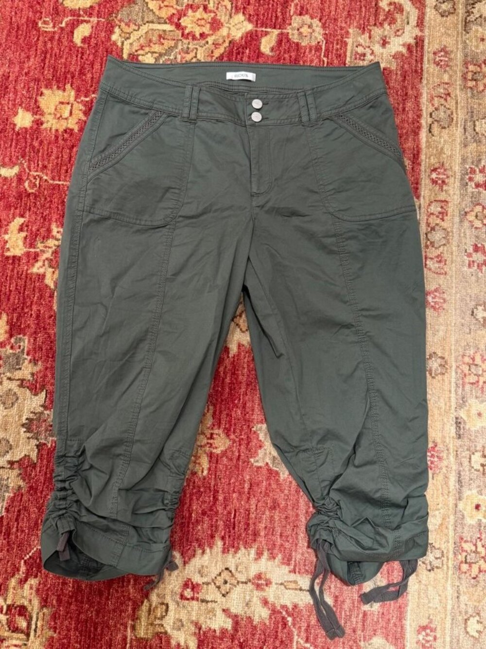 Y2K Green Cargo Capris